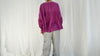 Mexican Gauze Blouse. Purple. One Size