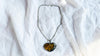 Amber & Sterling Heart Pendant on a Silver Chain. 4448