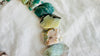 Green Flower Agate Necklace. Handmade Sterling Silver Designer Jewelry. Statement Necklace. Maximalist Jewelry.