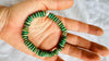 Guatemalita Jade Beaded Bracelet with a Sterling Silver Beads. 4422