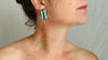 Labradorite Post Earrings. Sterling Silver Handmade Designer Jewelry. One-of-a-Kind 4111