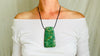 Mayan Green Jade Pendant. Hand-Carved Adze. Guatemala. 2639