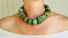 Guatemalita Necklace with Jade and Silver. Replica