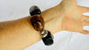 Natural Amber and Silver Beaded Bracelet. 925 Sterling. 4424