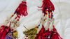 2 Vintage Turkmen Tassels. Silk. 4267