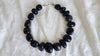 Blue Goldstone & Silver Necklace. Melting Quartz. Atelier Aadya. 1407