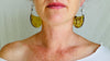 Large Amber Earrings. Sterling Silver Ear Wire. 0959