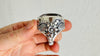 Natural Quartz Ring. Oversized. Botanicals. Gorgeous. Size 7.5. 4194
