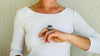 Natural Quartz Ring. Oversized. Botanicals. Size 7.25. 4139