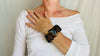 Amber Beaded Bracelet. Chunky. IN COMPLIANCE with Etsy Regulations.