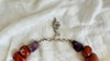Red Jasper, Mookaite, Ammonite Necklace. Sterling Silver. Skull.
