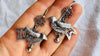Oaxacan Filigree Bird Earrings. Sterling Silver. Mexico. Frida Kahlo. BI-3