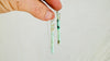 Chrysoprase Earrings. Handmade Sterling Silver Ear Wire. Green Stone Earrings. Gift for Her. 1364