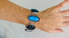 Sterling Labradorite Bracelet. Beautiful Blue Flash. 0730.