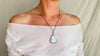 Rainbow Moonstone and Silver Pendant Necklace. Sterling Silver Chain. 2290