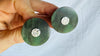 Canadian Jade Earrings. Jade & Sterling Silver. 4044