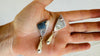 White Turquoise & Silver Drop Earrings. Handmade Sterling Silver Jewelry. 2421
