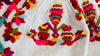 Mexican Otomi Embroidered Dress. Linen. XS-M. 0043
