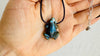 Labradorite Frog Necklace. Handcrafted Stone Pendant and Sterling Silver Jewelry. 2749