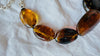 Dramatic Amber Necklace. Antique Sterling Silver Beads. Maximalist Designer Jewelry.