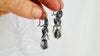 Antique Oaxacan Filigree Earrings. Turquoise. Sterling Silver. Mexico. Frida Kahlo. 2830