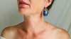 Lapis Lazuli Flower Earrings. Sterling Silver. Atelier Aadya. 2350