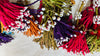 2 Vintage Turkmen Tassels. Silk. 4266