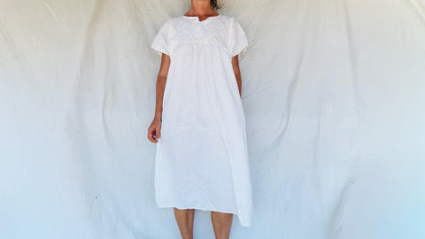 Hand-Embroidered Chamula Dress. All Cotton.