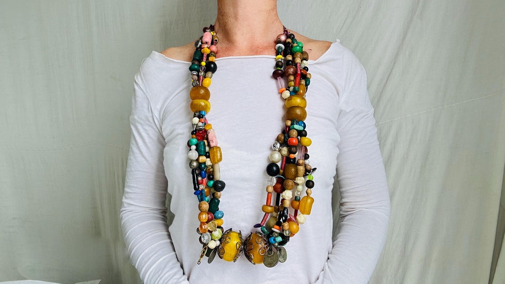 Vintage Berber Wedding Necklace. Tazelagt. Tiznit, Morocco.