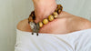 Picture Jasper and Butterfly Necklace. Sterling Silver Pendant. Handmade Designer Stone Jewelry.