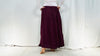 Mexican Gauze Skirt. Aubergine. One Size. Elastic Waist