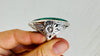 Malachite Oversized Botanicals Cocktail Ring. Gorgeous. Size 7. 4196