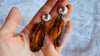 Amber & Silver Earrings. Handmade Sterling Silver Jewelry. 2887