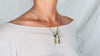 Beetle Pendant Necklace. Handmade Sterling Silver Chain. Atelier Aadya. 2879