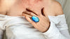 Fiery Oversized Labradorite Ring. Gorgeous Blue. Adustable. 1138