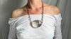 Huge Natural Quartz & Silver Pendant Necklace. Atelier Aadya. Medicine Necklace. 0877