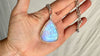 Rainbow Moonstone and Silver Pendant Necklace. Sterling Silver Chain. 2290