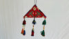 Vintage Silk Turkmen Tribal Beaded Tassels. Evil Eye. Door or Wall Decor. 4265