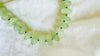 Long Serpentine Necklace. Handmade Beaded Jewelry. Beautiful Green Stone. Statement Necklace.