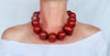 Skully Red Jasper Necklace. Handmade Designer Stone Jewelry. Medicine Necklace.