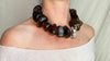 Huge Amber & Beetle Beaded Necklace. Mexican Amber. Dramatic and Gorgeous!