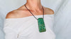 Mayan Green Jade Pendant. Hand-Carved Adze. Guatemala. 4330