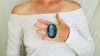 Labradorite Three Finger Ring. Adjustable Sizing. Handmade Sterling SIlver. Gorgeous Flash. 4043