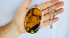 Large Amber Pendant on a Sterling Silver Chain. 4397