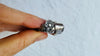 Amber Heart Botanicals Ring. Sterling Silver. Adjustable Size. AP-456