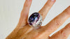 Amethyst Botanicals Ring. Size 7. Stupendously Crafted Sterling Silver. 4210