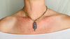 Virgin of Guadalupe Turquoise Necklace. Natural American Turquoise and Sterling Silver. 2399