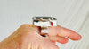 Natural Quartz Cocktail Ring. Gorgeous Oversized Sterling Silver Designer Jewelry. Handmade in Mexcio. 4187