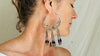 Vintage Uzbek Bukhara Silver Earrings. 1153. Rare!