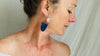 Sodalite and Silver Earrings. Sterling Silver. 2492